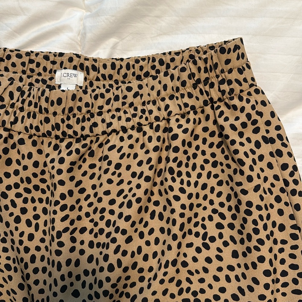 J Crew Factory Midi Skirt Leopard Dot